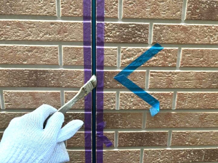 外壁 目地シーリング(プライマー塗布)