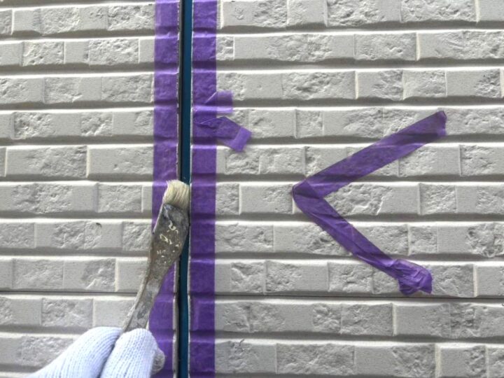 外壁 目地シーリング(プライマー塗布)