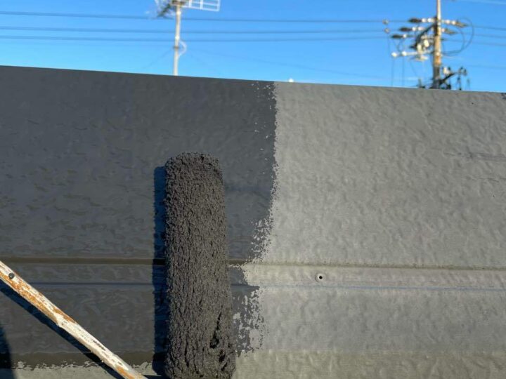 パラペット 上塗り1回目