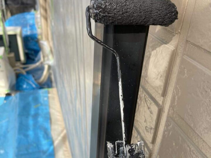 付帯部 樋 上塗り1回目