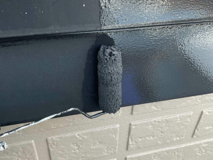 付帯部 帯 上塗り1回目