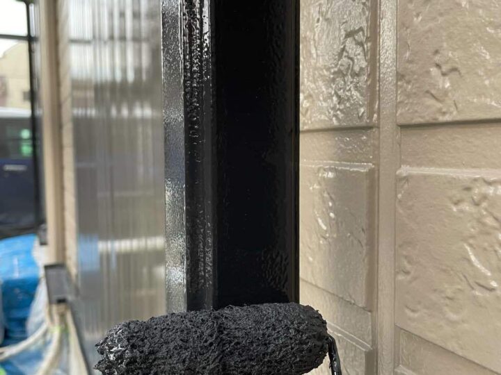 付帯部 樋 上塗り2回目