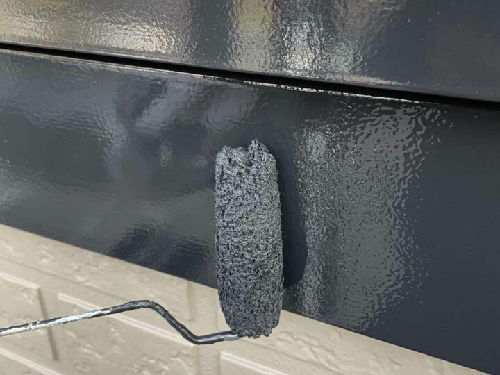 付帯部 帯 上塗り2回目