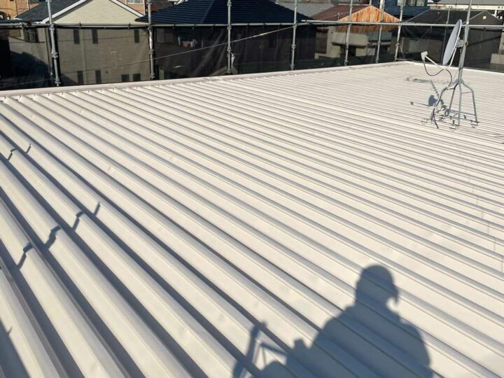 屋根塗装 上塗り施工後
