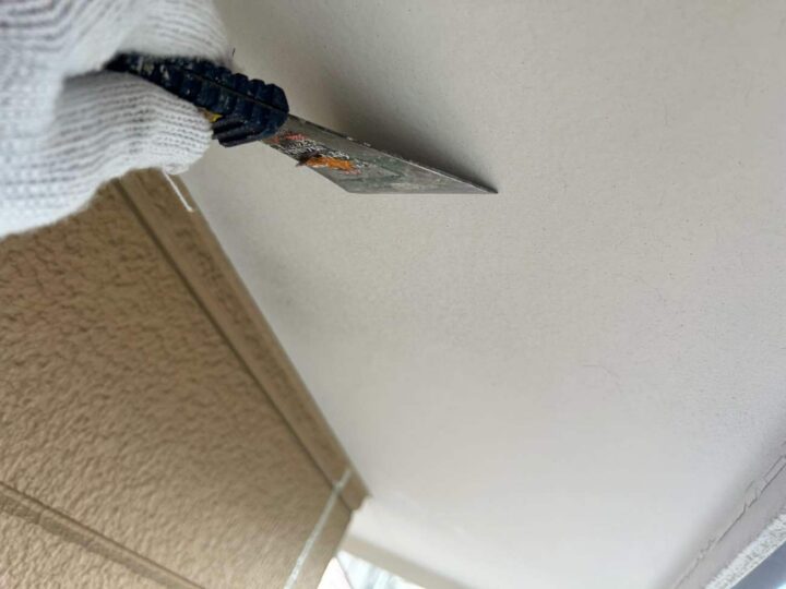 軒天 ケレン作業