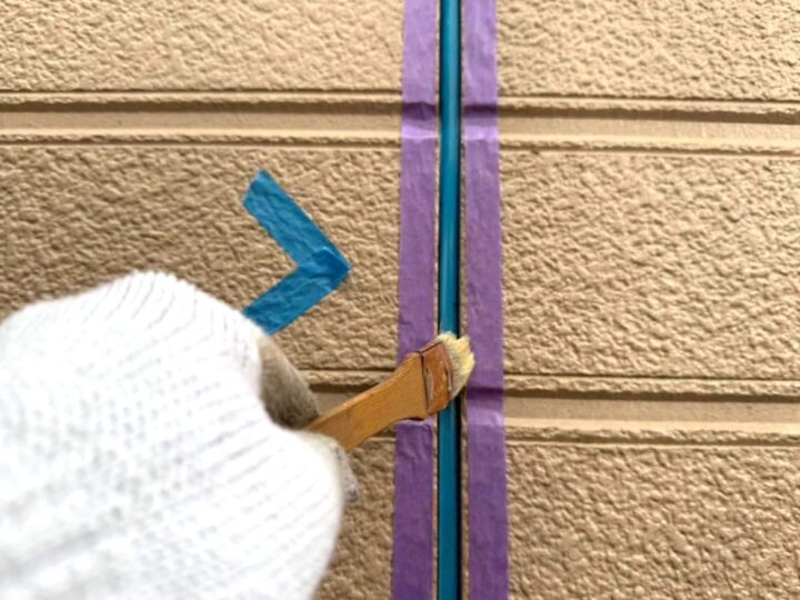 外壁 目地シーリング(プライマー塗布)