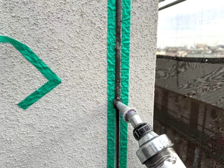 外壁 目地シーリング(材料充填)