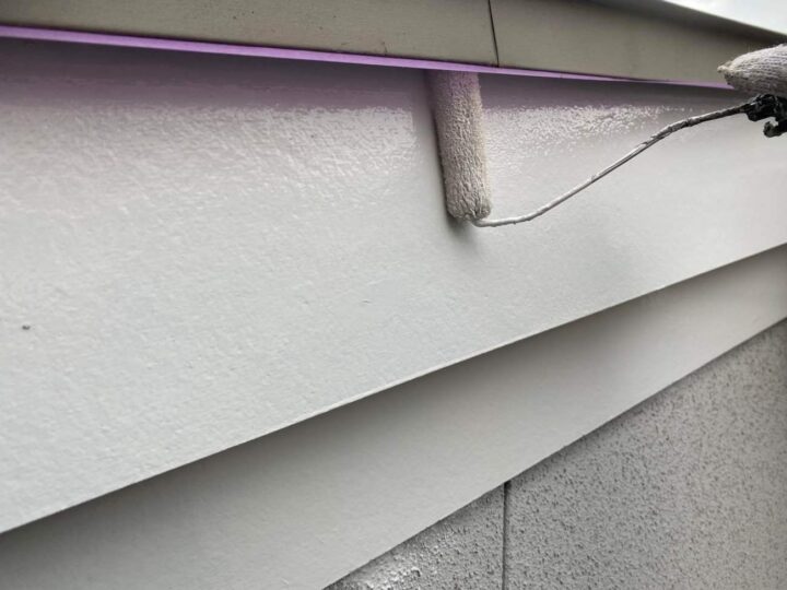 破風板 上塗り2回目