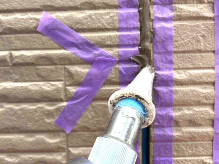 外壁 目地シーリング(材料充填)