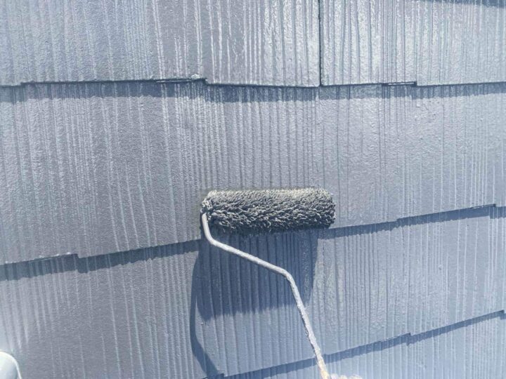 屋根塗装 上塗り