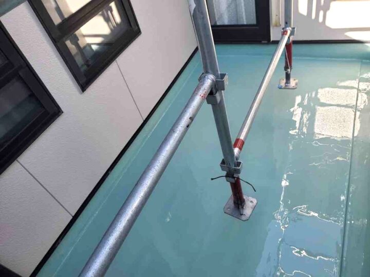 ベランダ防水 ウレタン塗布 1・2回目