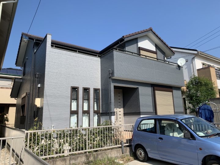 大府市での外壁塗装の色選びや助成金の様子です。