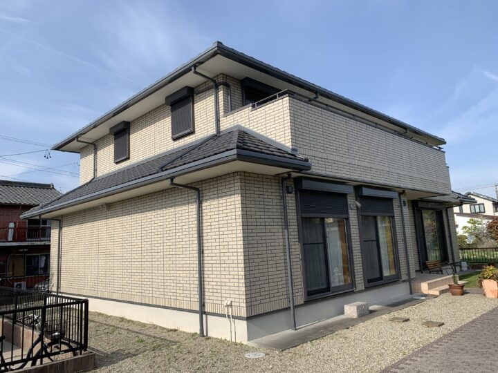 常滑市で行った外壁塗装工事S様邸の完成写真です。
