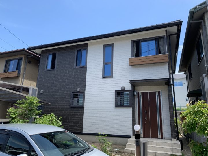 武豊町で行った外壁塗装工事Y様邸の完成写真です。