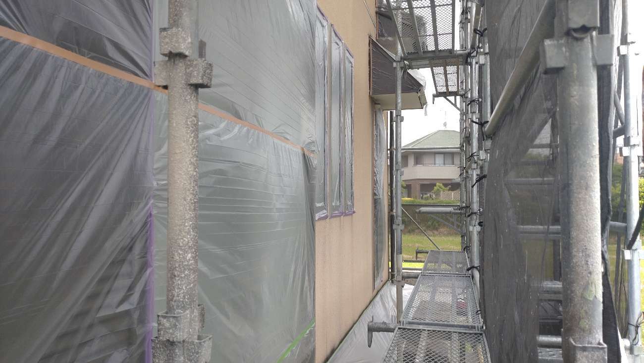 外壁塗装 ビニール養生
