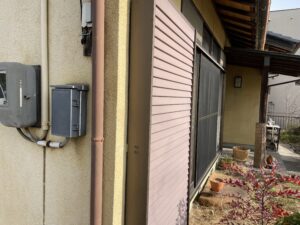 外壁塗装工事　戸袋