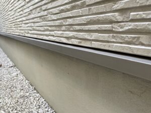 外壁塗装工事　水切り