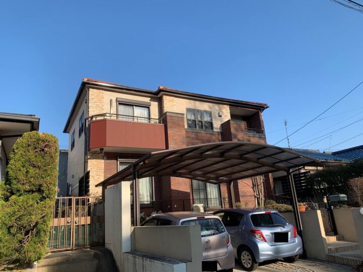 知多郡阿久比町Ｋ様邸 外壁塗装工事・タイル補修板金カバー工事