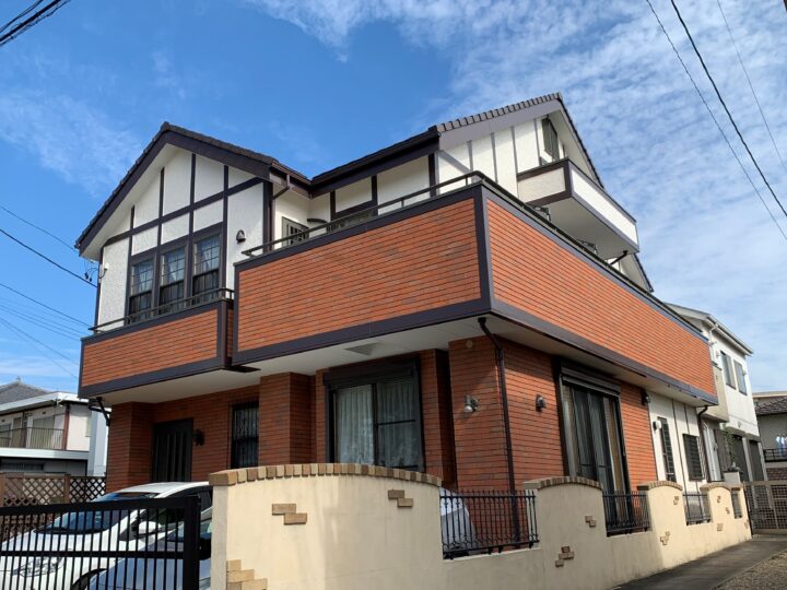 タイルとモールの組み合わせ！｜半田市M様邸 外壁塗装工事