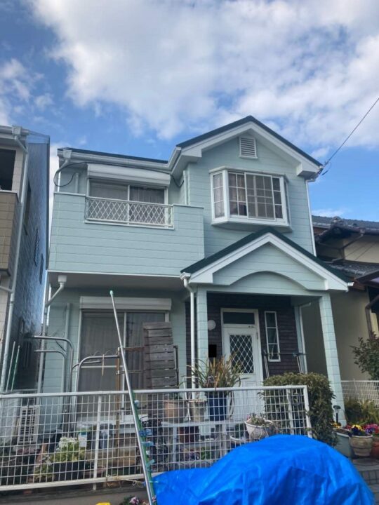 愛知県半田市Ｎ様邸 外壁塗装・屋根上張り工事