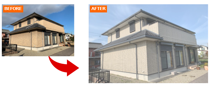 タイル柄を残すにはこれだ！｜半田市・東海市・知多半島の外壁塗装・屋根塗装は塗装屋ひらまつ