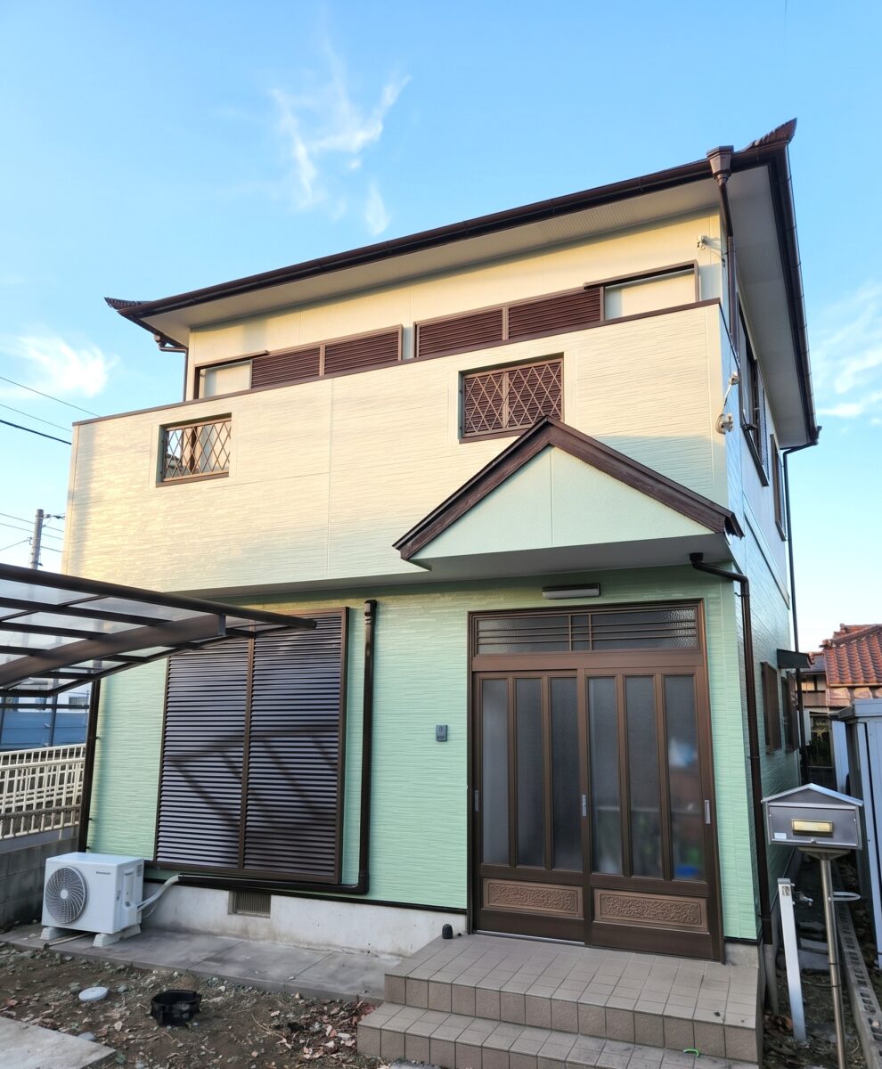 爽やかな和モダンの装い！ペールグリーンで優雅に生まれ変わった佇まい